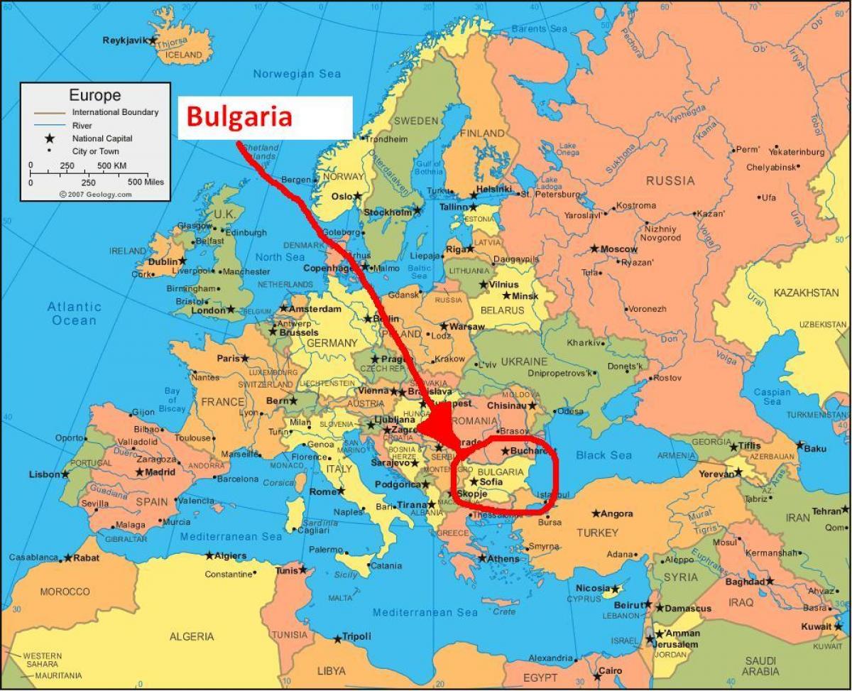 Carte De La Bulgarie Et Les Pays Voisins La Carte De La