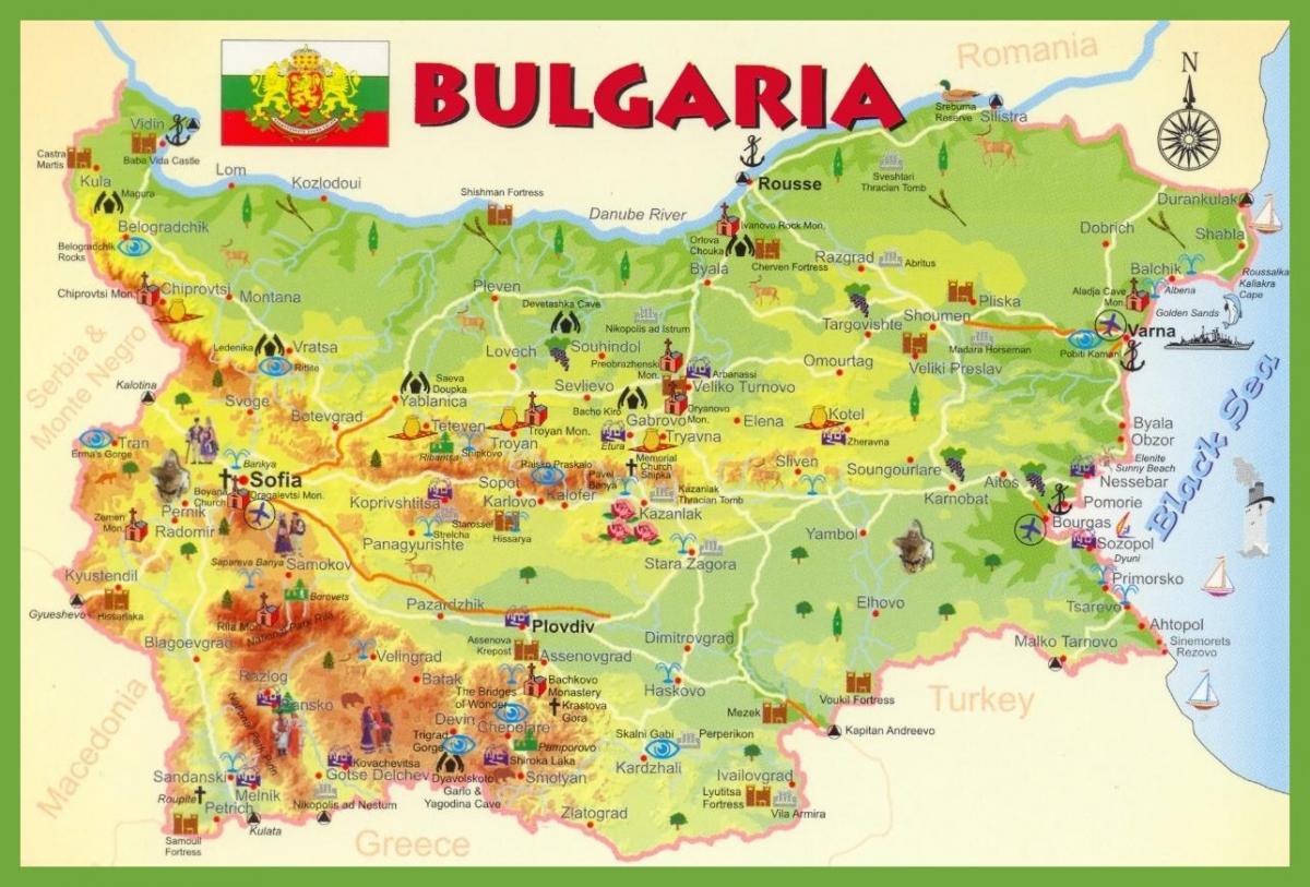 La bulgarie carte de visites