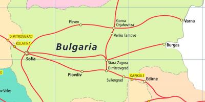 La bulgarie carte du train