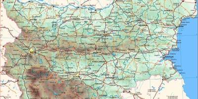 Carte de la côte bulgare