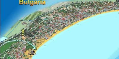Carte de cacao beach Bulgarie