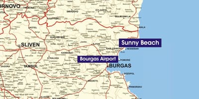 La bulgarie plages de carte