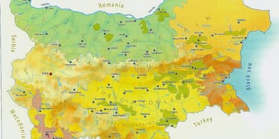 Carte de la Bulgarie climat