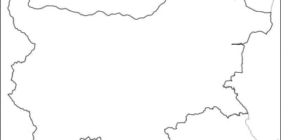 Carte de la Bulgarie carte de contour